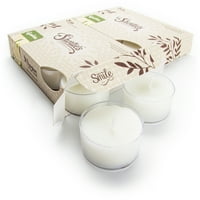 Pure Gardenia Tealight Candles Мулти - бели първокласни ароматизирани чаени светлини - Essential & Natural Moils - компания за свещи на Shortie