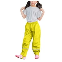 Панталони за ленени панталони за жени плюс размер на детския тънък водоустойчив вятър и дишащ дъжд на открито жълти жени панталони плюс размер 104
