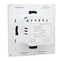 Smart Dimming Touch Switch, WiFi Dimmer Switch AC100-240V Гласово управление за хол