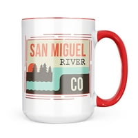 Neonblond USA Rivers San Miguel River - Колорадо халба подарък за любители на чай за кафе