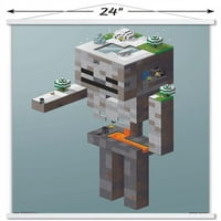 Minecraft - Стенна плакат на скелет Tundra с магнитна рамка, 22.375 34