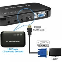 към VGA адаптер кабел, 6ft златен 1080p HDMI мъжки до VGA мъжки активен видео конвертор на кабела поддръжка Notebook DVD плейър Лаптоп ТВ проектор Монитор и т.н.