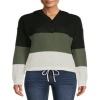 Без граници цветно блокираният пуловер на Джуниър
