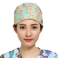 Доста печатна шапка креативна лекарска медицинска сестра работеща шапка прахоустойчив протектор за главата за ежедневна употреба