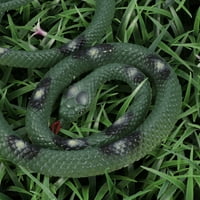 Rosarivae Хелоуин симулационна змия трик играчки реквизит животни змии играчка парти сложни реквизити фалшиви змии животни проп зелени