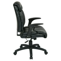 Office Star Products Fau Leather Managers Thead с флип ръце