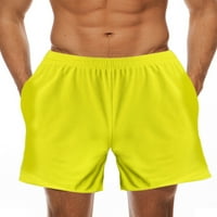 Cindysus мъже лято къси панталони еластични талия мини панталони твърди цвят бързи сухи къси панталони джогинг плаж