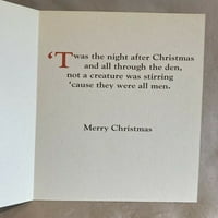 Весели празници поздравителна картичка w плик нов