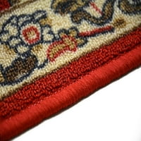 Персонализиран размер бегач килим устойчив на плъзгане подкрепа ориенталски Червен медальон дизайн изберете свой собствен размер килим бегач, нарязани на размер червен ролка бегач килим от краката персонализиране