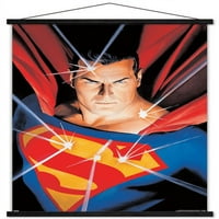 Комикси - Супермен - Портрет на стена плакат с дървена магнитна рамка, 22.375 34