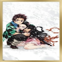 Demon Slayer - Tanjiro & Nezuko Снежна стена плакат, 22.375 34 рамки