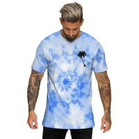 PEDORT MENS TANK TOP Тениска за тениска отпред заден принт Мъжки служители на служителите Събитие Униформен екран от печатно небесно синьо, XL, XL