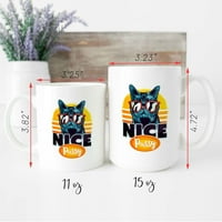 Персонализирана хубава путка ретро котка подарък за котешка чаша с керамична новост чаша за кафе, чаша чай, подарък за рожден ден, коледна благодарствена фестивал, 11oz или 15oz, сарказъм w