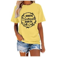 Тениска за жени женска риза памук за мъже и жени летни къси ръкав небрежен разхлабен тениска