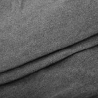 Cotonie Women Небрежна тениска солидна суитчър от екипаж кикер с разцепени върхове с дълъг ръкав с дълъг ръкав