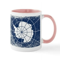 Кафепрес - знаме на Антарктида гръндж Чаши-Оз керамична чаша-новост чаша кафе чай