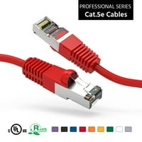 3ft CAT5E Закрита Ethernet Network Booted Cable Red, Pack