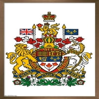 Канада - Плакат за стена на герба, 14.725 22.375