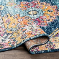 Elaziz Navy 5'3 7'6 Традиционен килим за правоъгълник