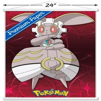 Pokémon - Magearna Stall Poster с дървена магнитна рамка, 22.375 34