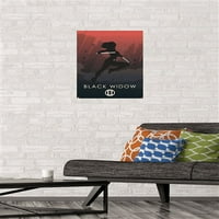 Marvel Heroic Silhouette - Black Widow Wall Poster, 14.725 22.375