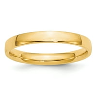 Le & lu 14k Yellow Gold Ltw Comfort Fit Band Ring