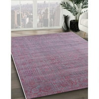 Ahgly Company Indoor Rectangle Modern Modern Pink Oriental Area Rugs, 2 '4'